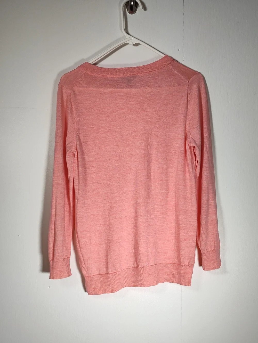 J. Crew Tippi 100% merino wool lightweight crewneck pink‎ sweater L